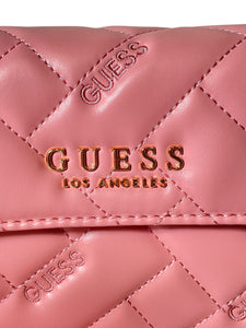 Bolsa Clutch Guess Acolchada Cadena Dorada Original Importada - BGP