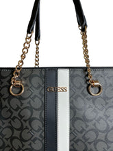 Cargar imagen en el visor de la galería, Bolsa Tote GUESS Monograma Negra - BGP