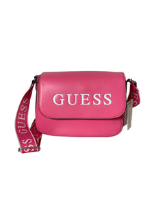 Bolsa Guess Crossbody Fucsia Con Logo Grande Original Usa  - BGP