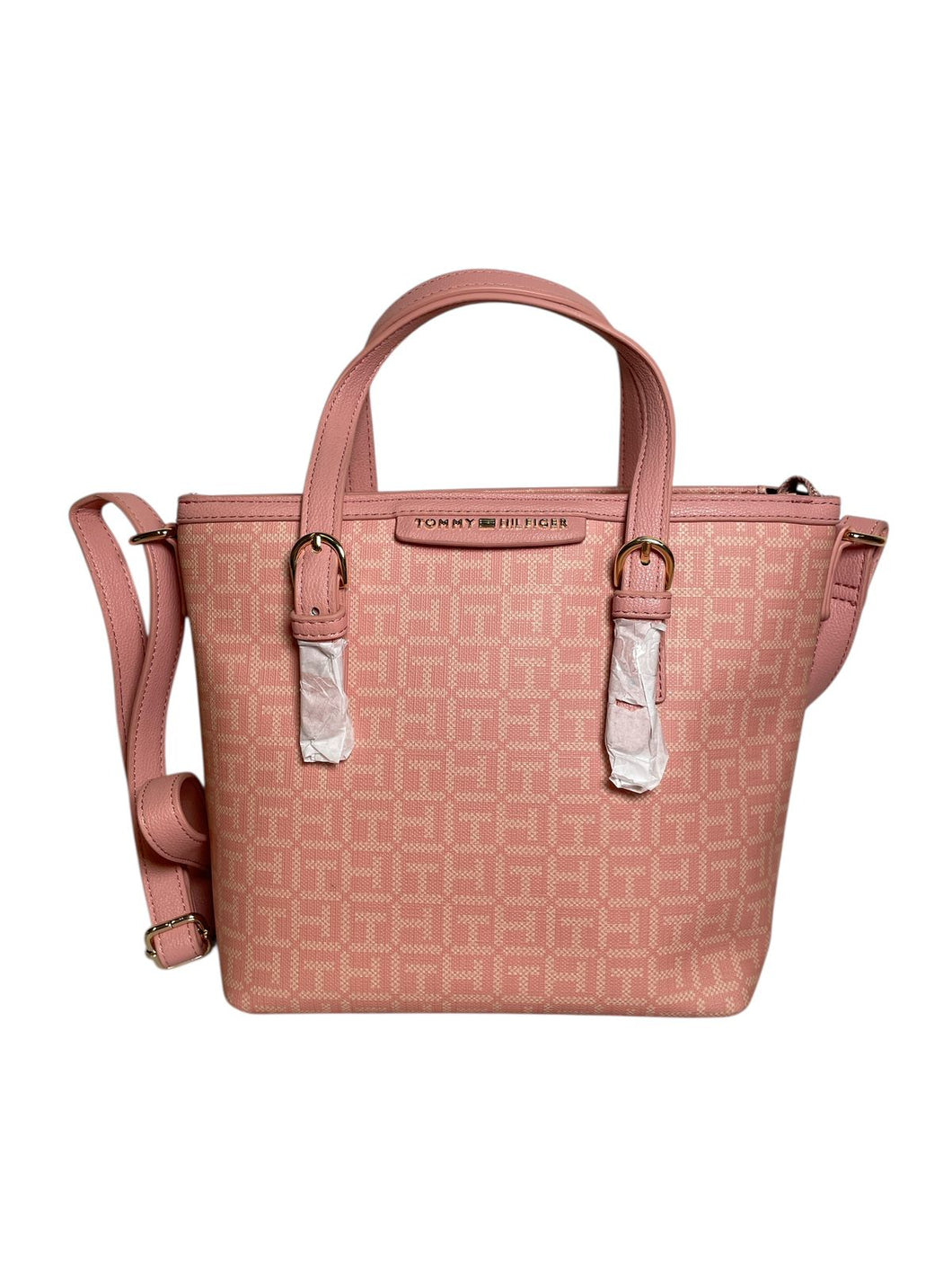 Bolsa Tommy Hilfiger Rosa Claro Th Monogram Original Importa - BGP