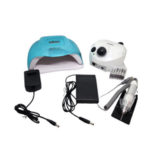 Cargar imagen en el visor de la galería, Kit Manicure Profesional Pulidor 3500 Y Lampara X5  - BGP
