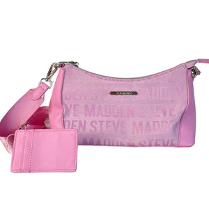 Bolsa Steve Madden Negra y Rosa con Tarjetero - BGP