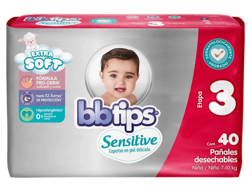 Caja de pañales Chicolastic Bebe Tips talla mediano E3 4C/40P - SCG