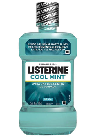 Caja Enjuague Bucal Listerine Cool Mint 500M/12P - SCG