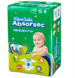 Caja Pañal Absorsec Grande 40P/4C - SCG