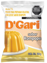 Cargar imagen en el visor de la galería, Caja Gelatina Rompope D´Gari 120G/50P - SCG