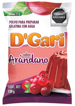 Cargar imagen en el visor de la galería, Caja Gelatina Arandano D´Gari 120G/50P - SCG