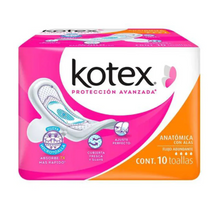 Cargar imagen en el visor de la galería, Caja toalla femenina Kotex clásica anatómica C/A 10C/10P/70020 - SCG