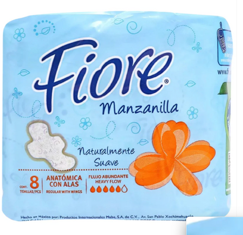 Caja de toallas Femenina Fiore Anatómica S/A 12C/8P - SCG