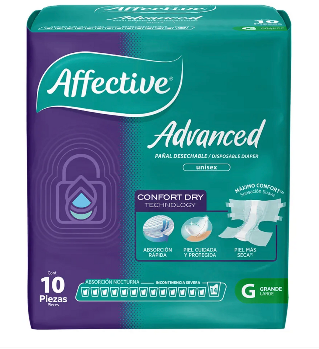 Caja pañal Affective Advanced talla grande 8C/10P - SCG