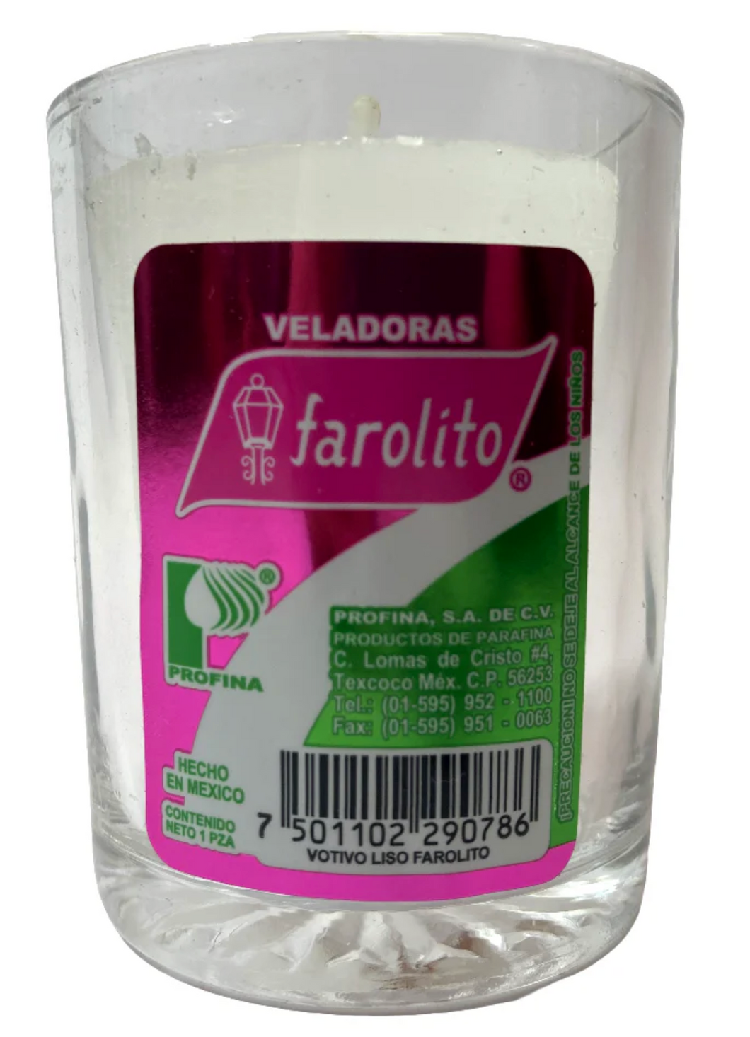 Caja Veladora Votivo Liso Con Farolito 48P - SCG