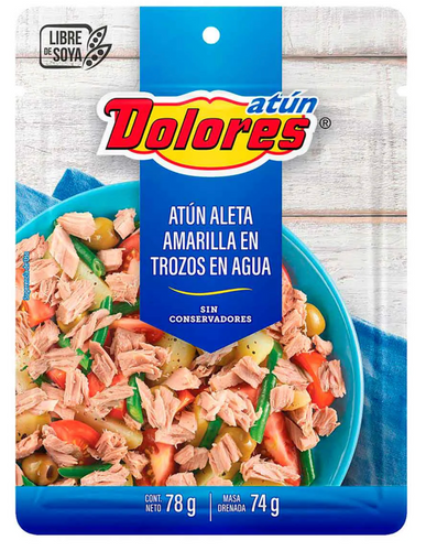 Caja atún en agua Dolores pouch 78G/48P - SCG