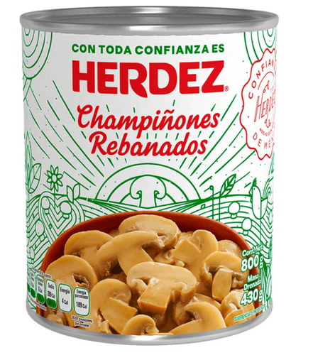 Caja champiñon rebanado 800G/12P - SCG