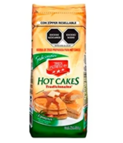 Caja Harina para Hot Cakes Tres Estrellas 500G/12P - SCG