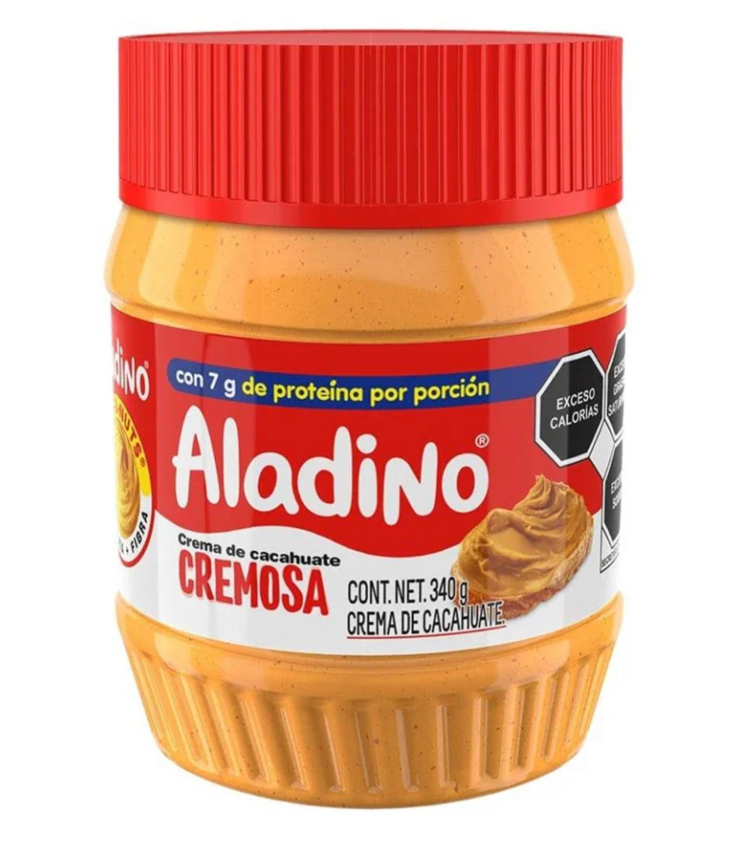 Caja Crema de Cacahuate Aladino Cremosa 340G/12P - SCG