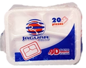 Caja charola con divisiones Jaguar 9D 18x23cm 25P/20C - SCG