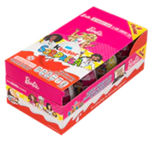 Cargar imagen en el visor de la galería, Caja Chocolate Huevo Kinder Sorpresa Barbie T8 12C/8P - SCG