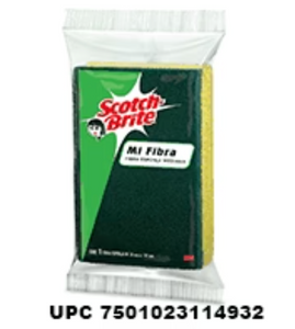 Caja Mi Fibra Esponja Mediana Scotch Brite 48 piezas 3M - SCG