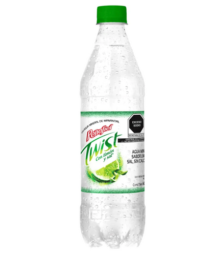 Caja agua mineral Twist limón 600M/12P - SCG