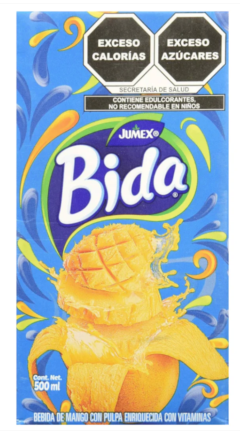Caja jugo Bida sabor mango 500M/12P - SCG