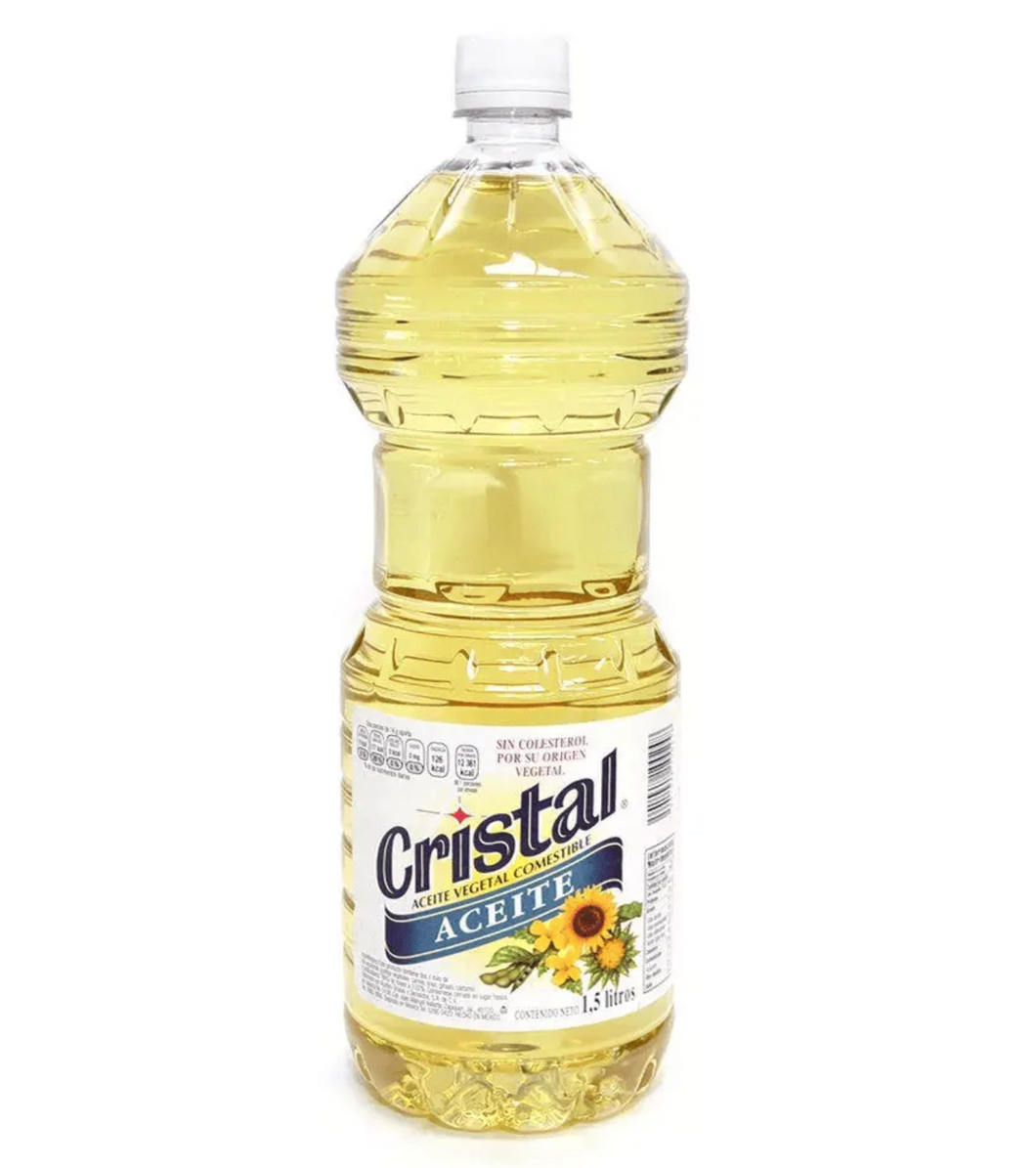 Caja de aceite comestible Cristal 1.5L/8P - SCG