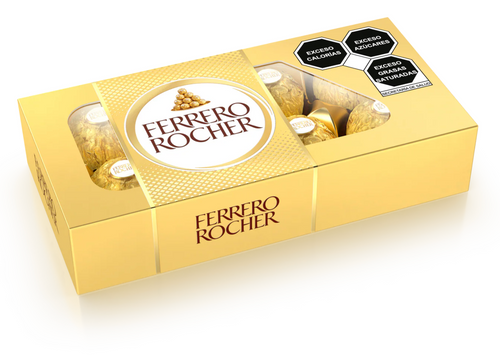 Caja Chocolates Ferrero Rocher 102G/20EX/ 8P - SCG