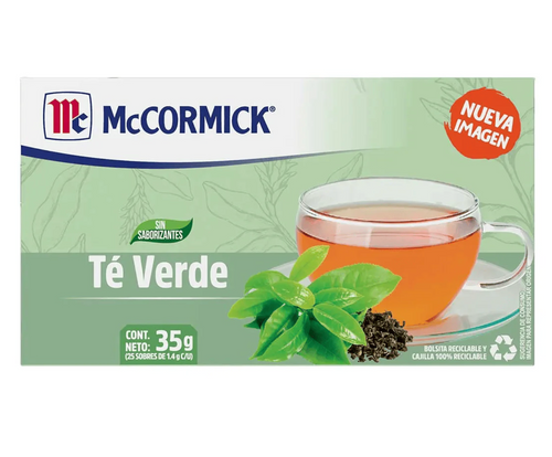 Caja Té Verde McCormick 25S/24P - SCG