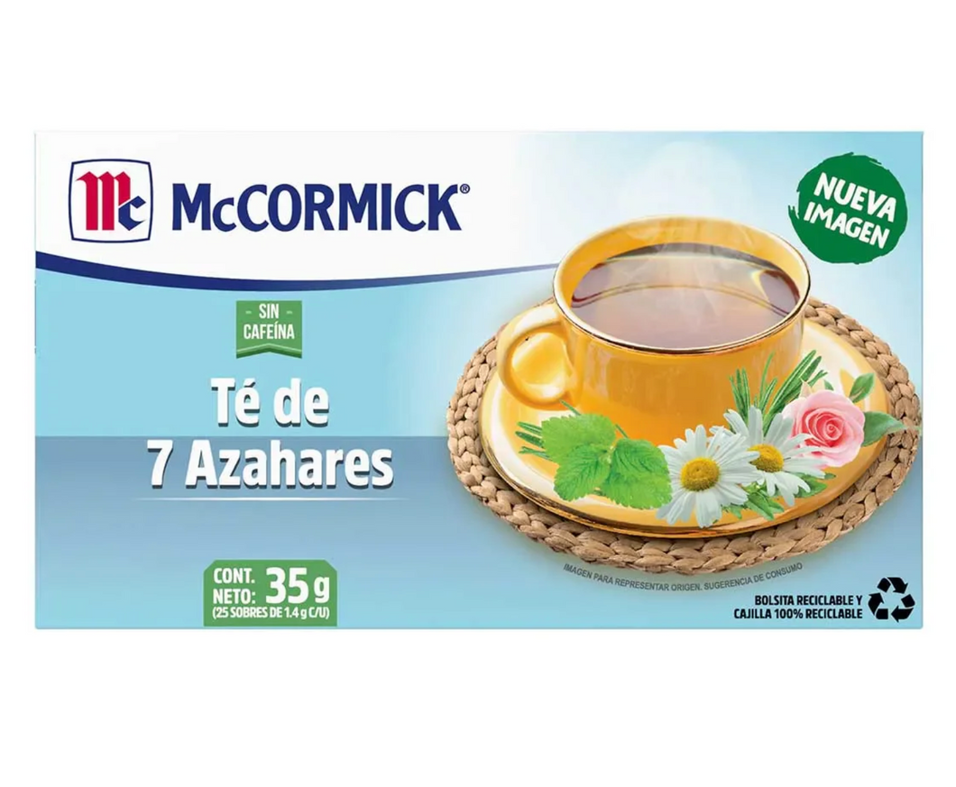 Caja Té 7 Azahares Mccormick 25S/24P - SCG