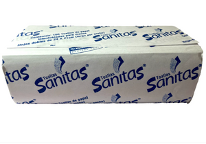 Caja toalla Interdoblada 24x21cm Sanitas 100H/20P  HJS 92231 - SCG