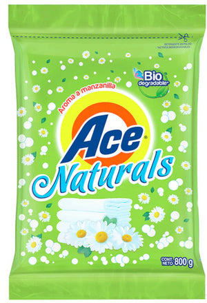 Caja Detergente Ace Naturals 800G/14P - SCG