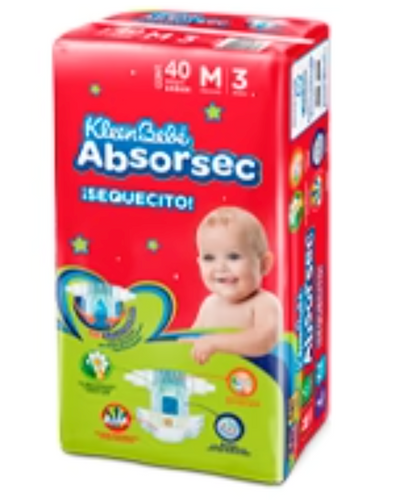 Caja Pañal Absorsec Mediano 40P/4C - SCG