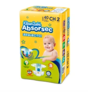 Caja Pañal Absorsec Chico 40P/4C - SCG