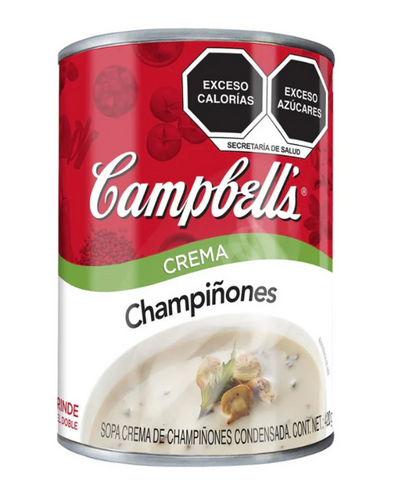 Caja sopa Campbell's crema de champiñones 24P/420G - SCG
