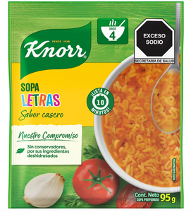 Caja Sopa Knorr Letra 95G/12P - SCG