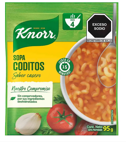 Caja Sopas Knorr Coditos 95G/12P - SCG