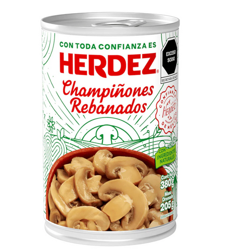 Caja champiñón rebanado 380G/24P - SCG