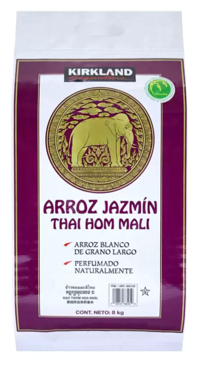 Kirkland Signature Arroz Jazmín Thai Hom Mali 8 kg - KOZ