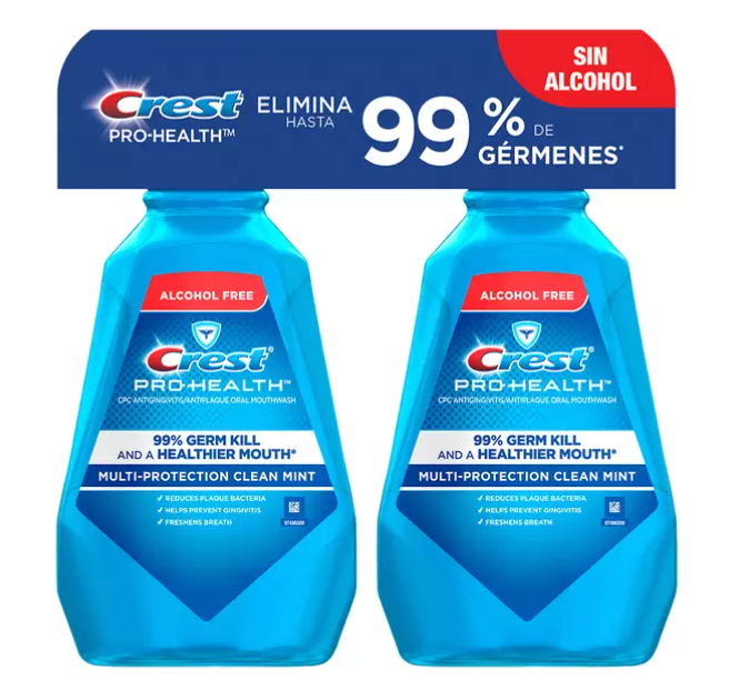 Crest Enjuague Bucal 2 pzas de 1.5 L - KOZ