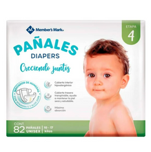 Cargar imagen en el visor de la galería, Pañales Etapa 4 Member's Mark 82 pzas - ZK