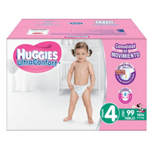 Cargar imagen en el visor de la galería, Pañales Etapa 4 Huggies Ultraconfort Niña 99 pzas - ZK