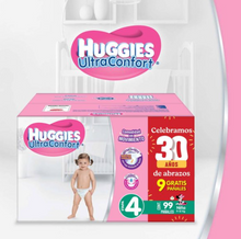 Cargar imagen en el visor de la galería, Pañales Etapa 4 Huggies Ultraconfort Niña 99 pzas - ZK