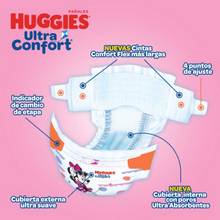 Cargar imagen en el visor de la galería, Pañales Huggies Ultra Confort Etapa 6 Niña 75 pzas - ZK
