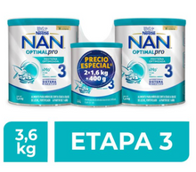 Cargar imagen en el visor de la galería, Alimento para Niños NAN NESTLÉ 3 con 2 Latas de 1.6 kg + 1 de 400 g - ZK
