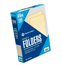 Cargar imagen en el visor de la galería, Folder Oficio Member's Mark Crema con 150 pzas