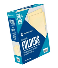 Cargar imagen en el visor de la galería, Folder Carta Member&#39;s Mark Crema con 200 pzas - ZK