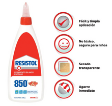 Cargar imagen en el visor de la galería, Set de Pegamento Blanco Escolar Resistol 850 con 2 pzas de 225 g - ZK