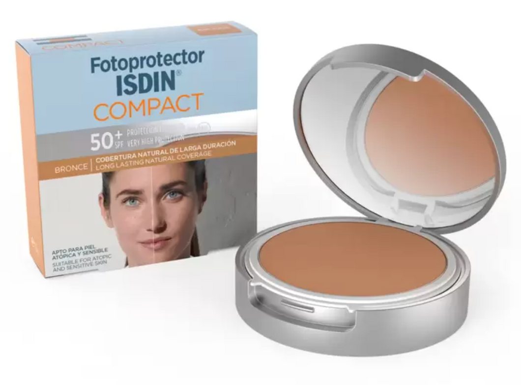 Fotoprotector Compacto Bronce FPS 50+ 10 g Isdin - KOZ