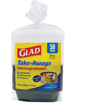 Cargar imagen en el visor de la galería, Glad Contenedor Para Almacenar Alimentos 50 pzs - KOZ
