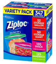 Cargar imagen en el visor de la galería, Ziploc Paquete Surtido de Bolsas 347 piezas - KOZ