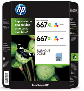 HP667 XL Cartucho de Tinta Tricolor - KOZ